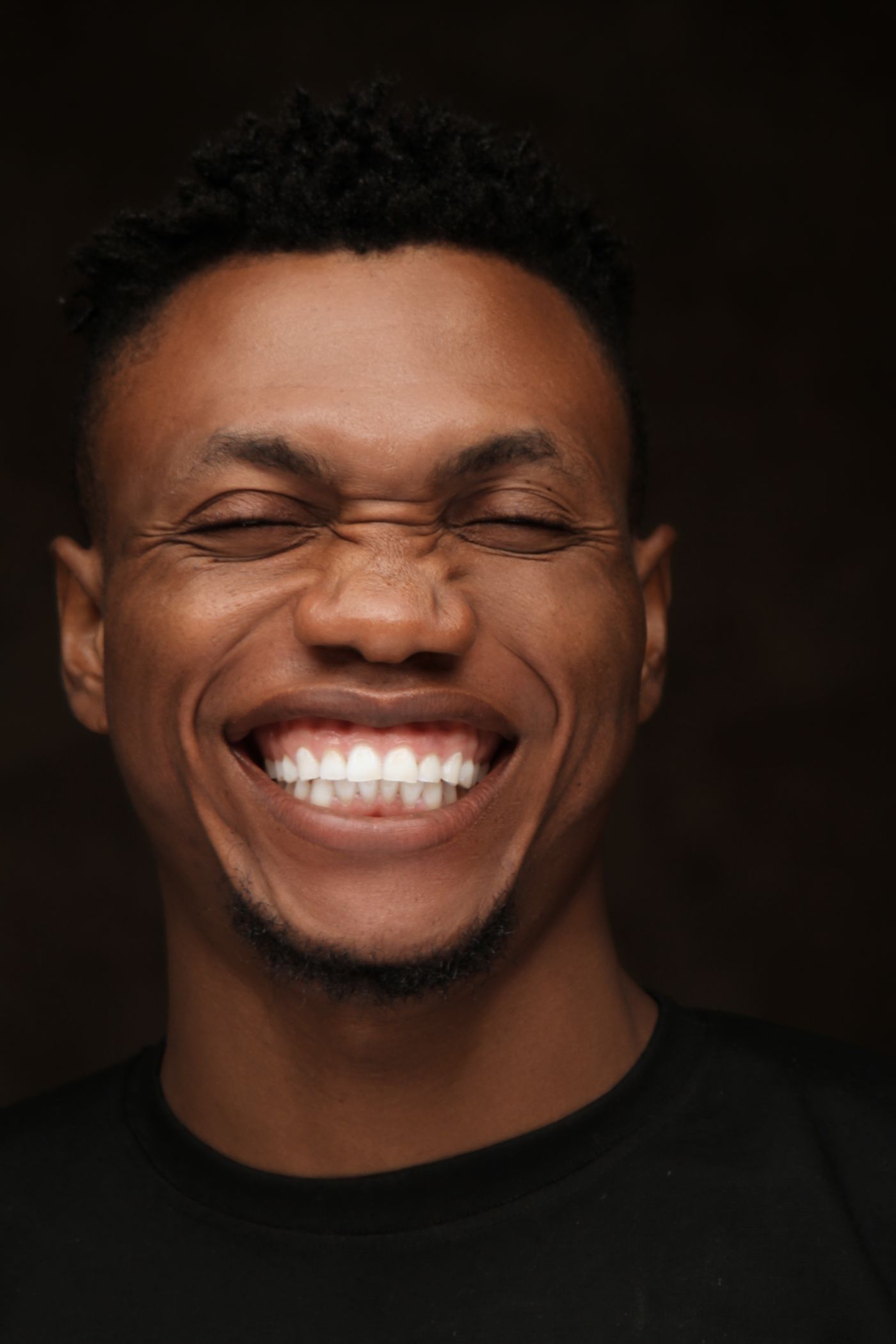 Beautiful smile result after dental treatment