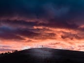 Person on Top of a Hill