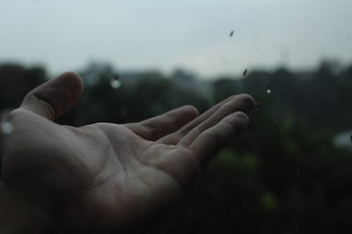 Foto d'estoc gratuïta de emocions, mans, plovent