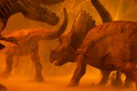 Brown Dinosaur 3 D Illustration