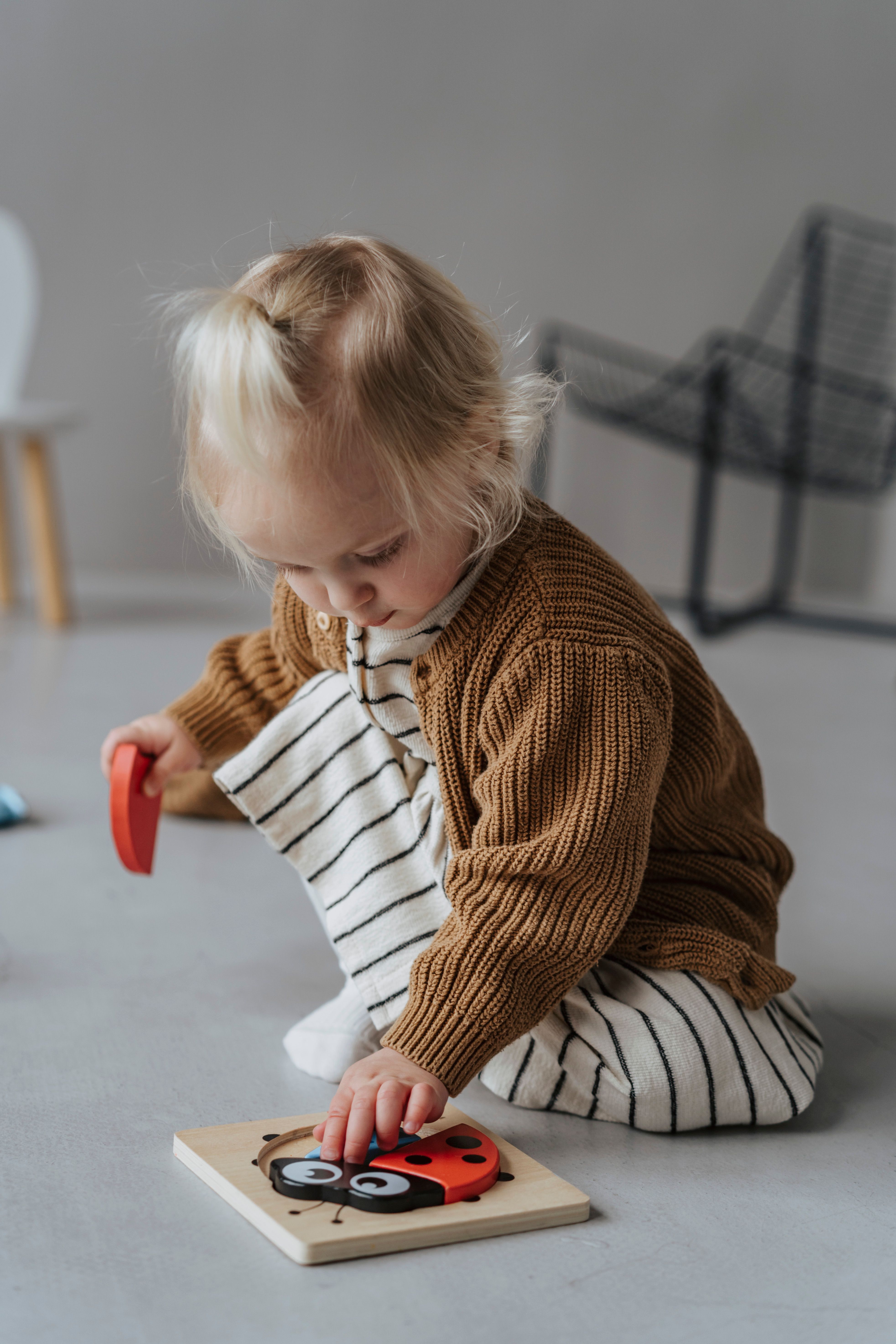Photo Of Child Playing With Wooden Blocks · Free Stock Photo