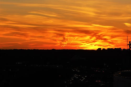 Free stock photo of sunset