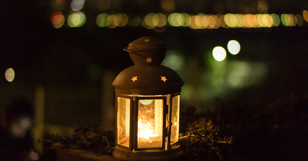 Yellow Lantern during Night · Free Stock Photo