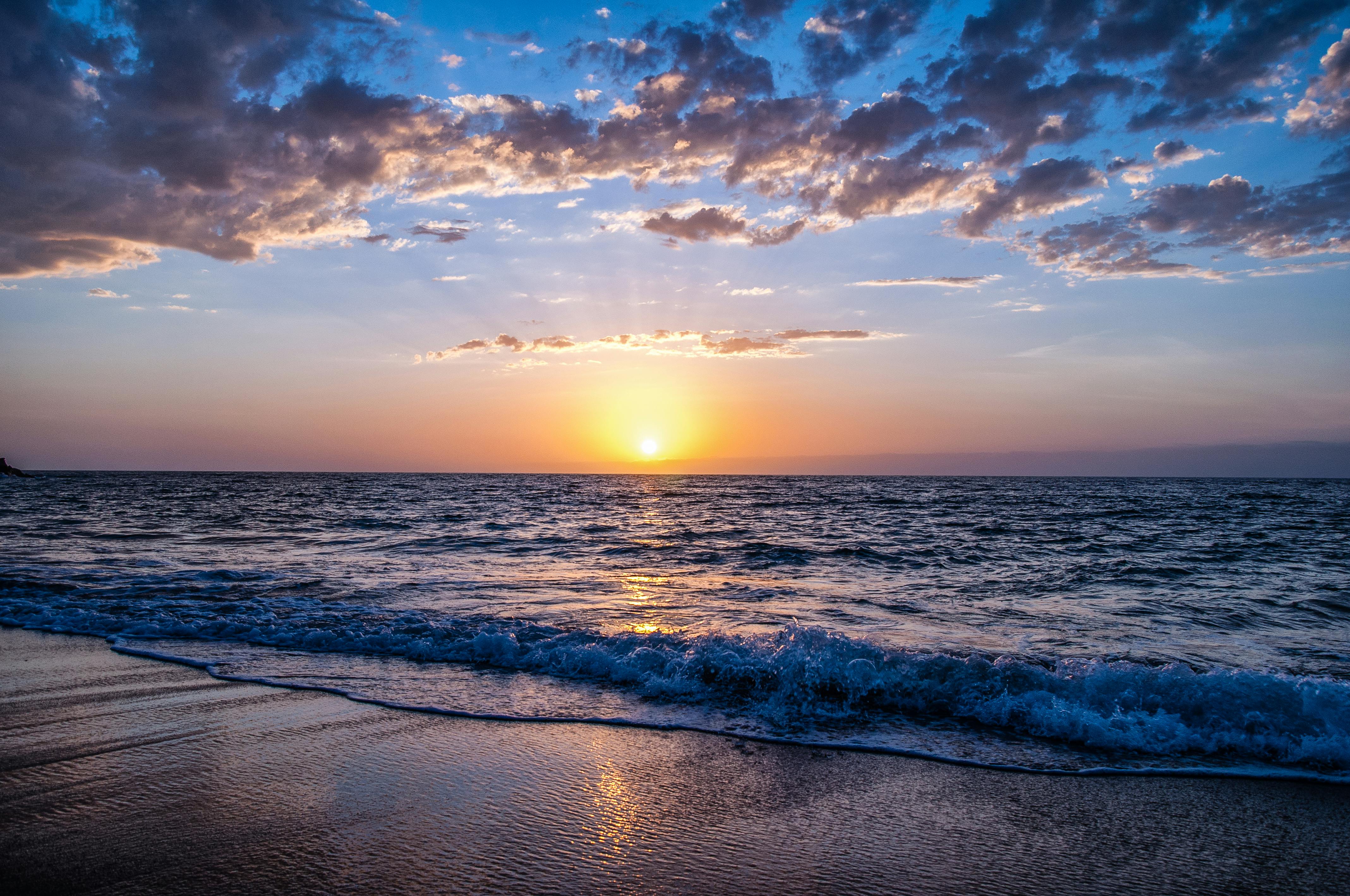 sunset beach landscape