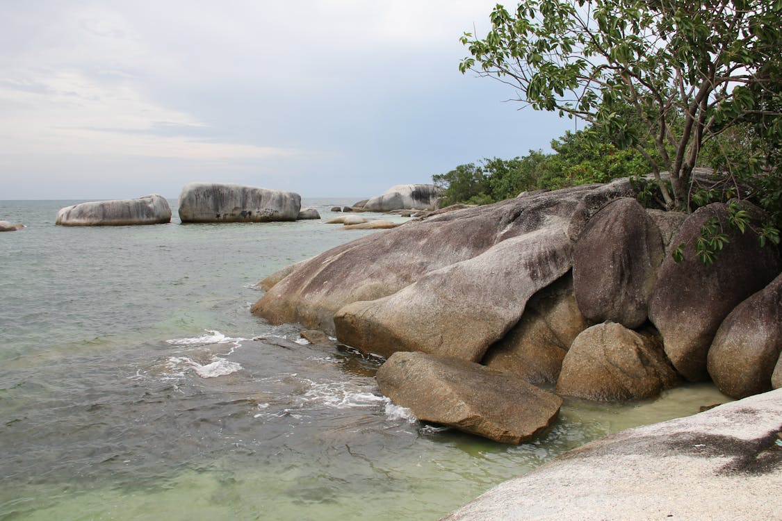 Free stock photo of beach, belitung, cliff coast Stock Photo