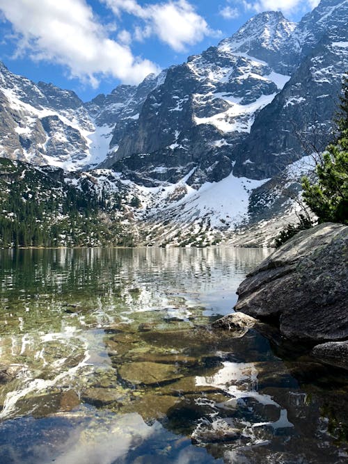 Základová fotografie zdarma na téma alpský, hora, jezero