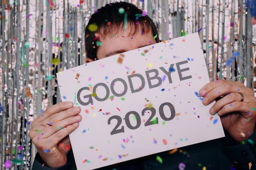 Foto d'estoc gratuïta de adéu 2020, bon any nou, cabell