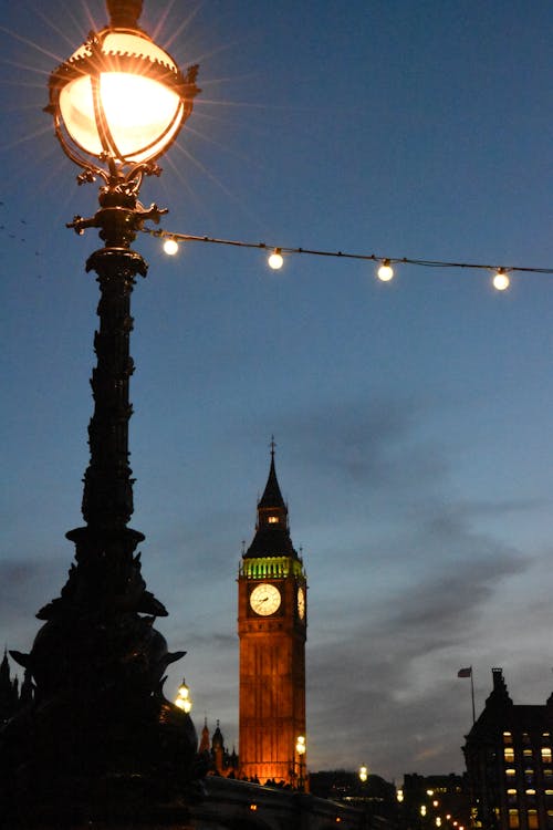 Kostnadsfri bild av big ben, london, nattfotografering