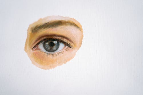 Osoby Oczy Z Niebieskimi Oczami