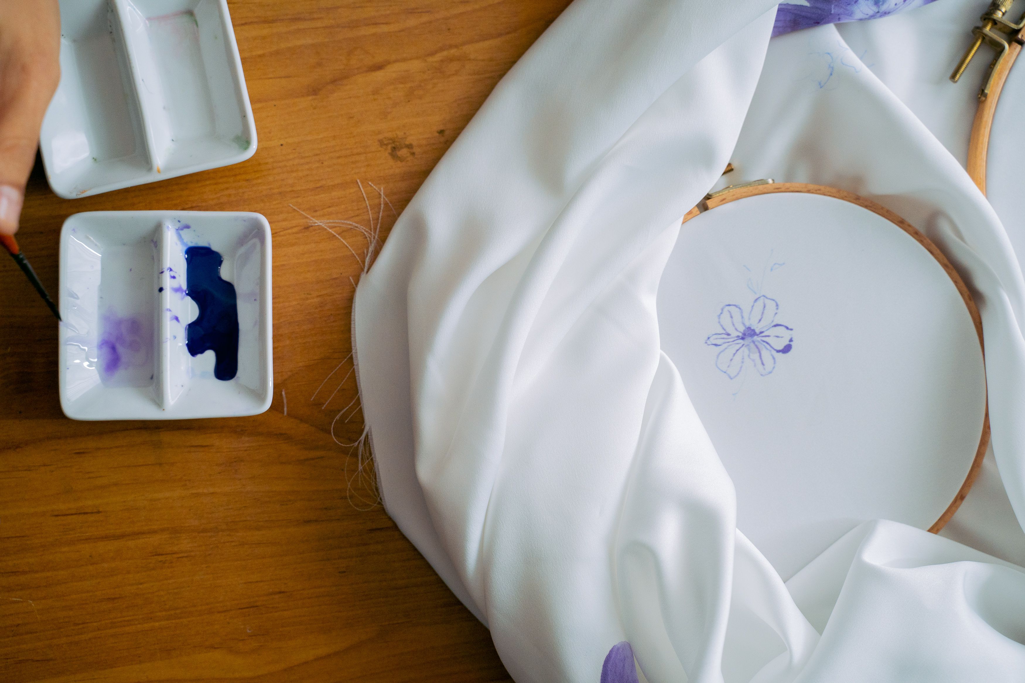 Vintage textile restoration process