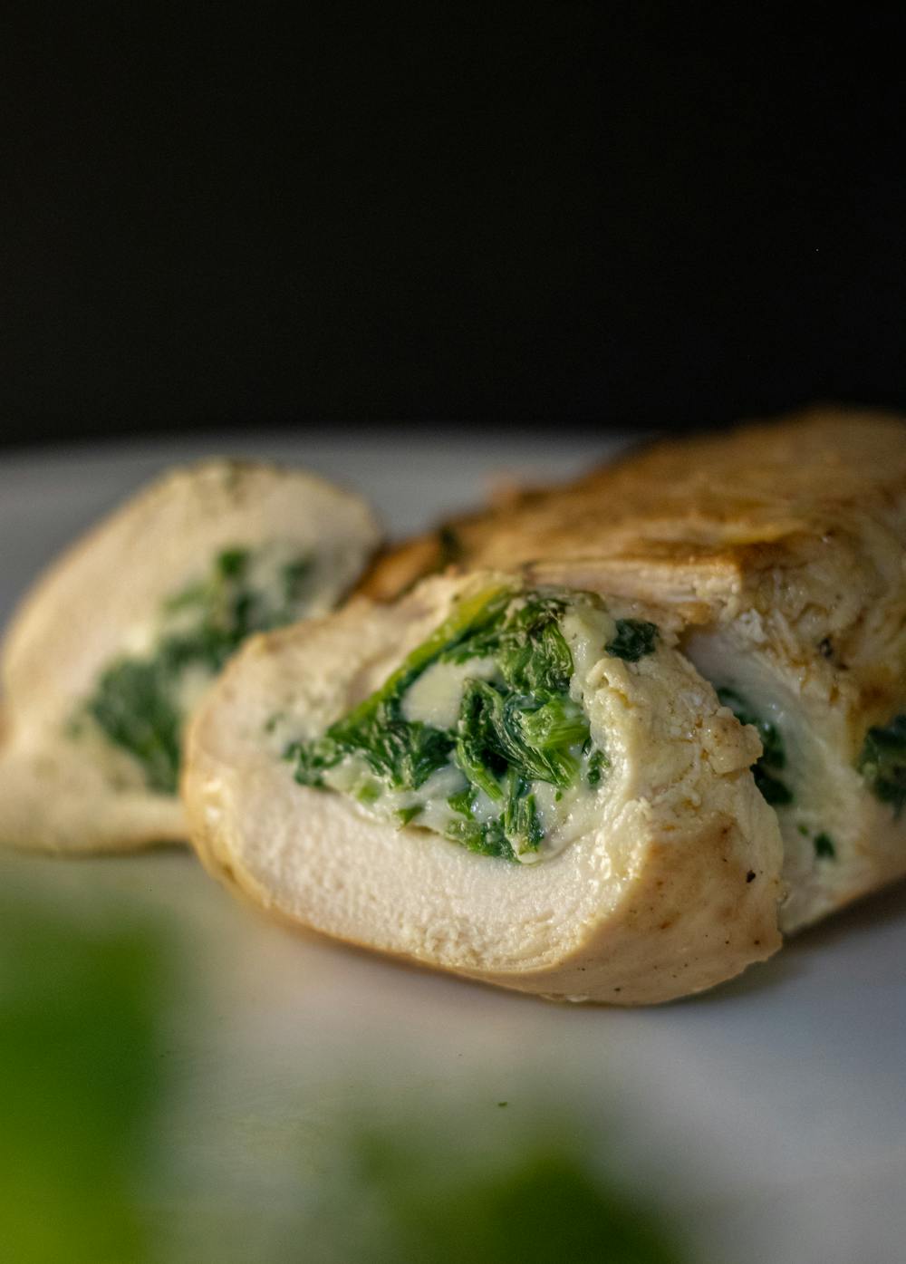 Mushroom and Spinach Stuffed Chicken Breast