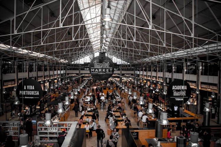 Interior Of The Time Out Market, Lisbon, Portugal