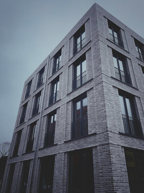 Perspective Shot of a Concrete Building