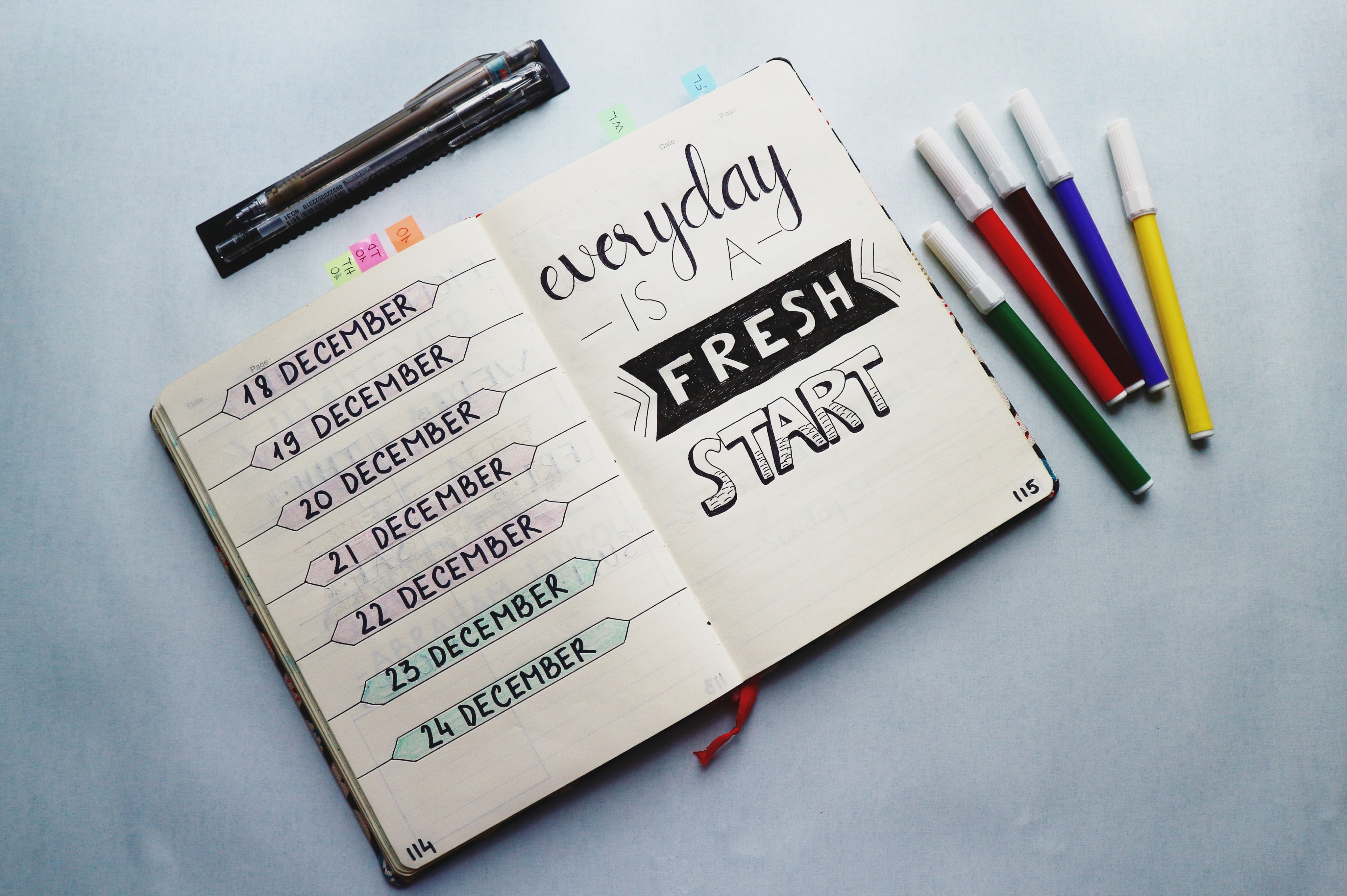 free-stock-photo-of-bullet-journal-pen-quotes