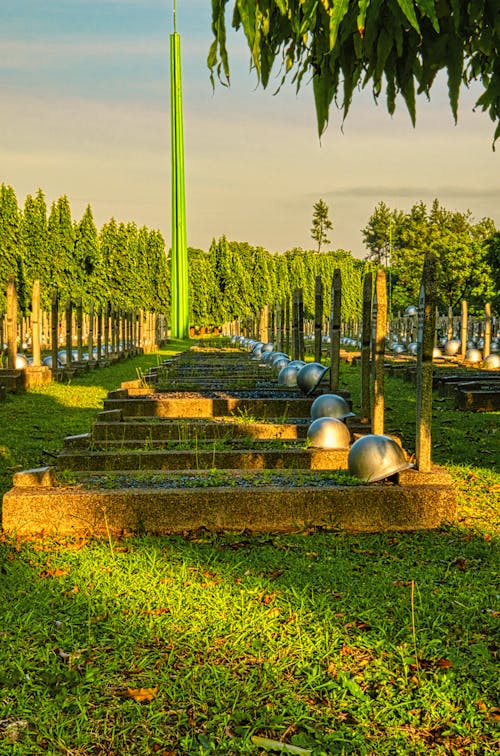 Gravestones on national heroes cemetery