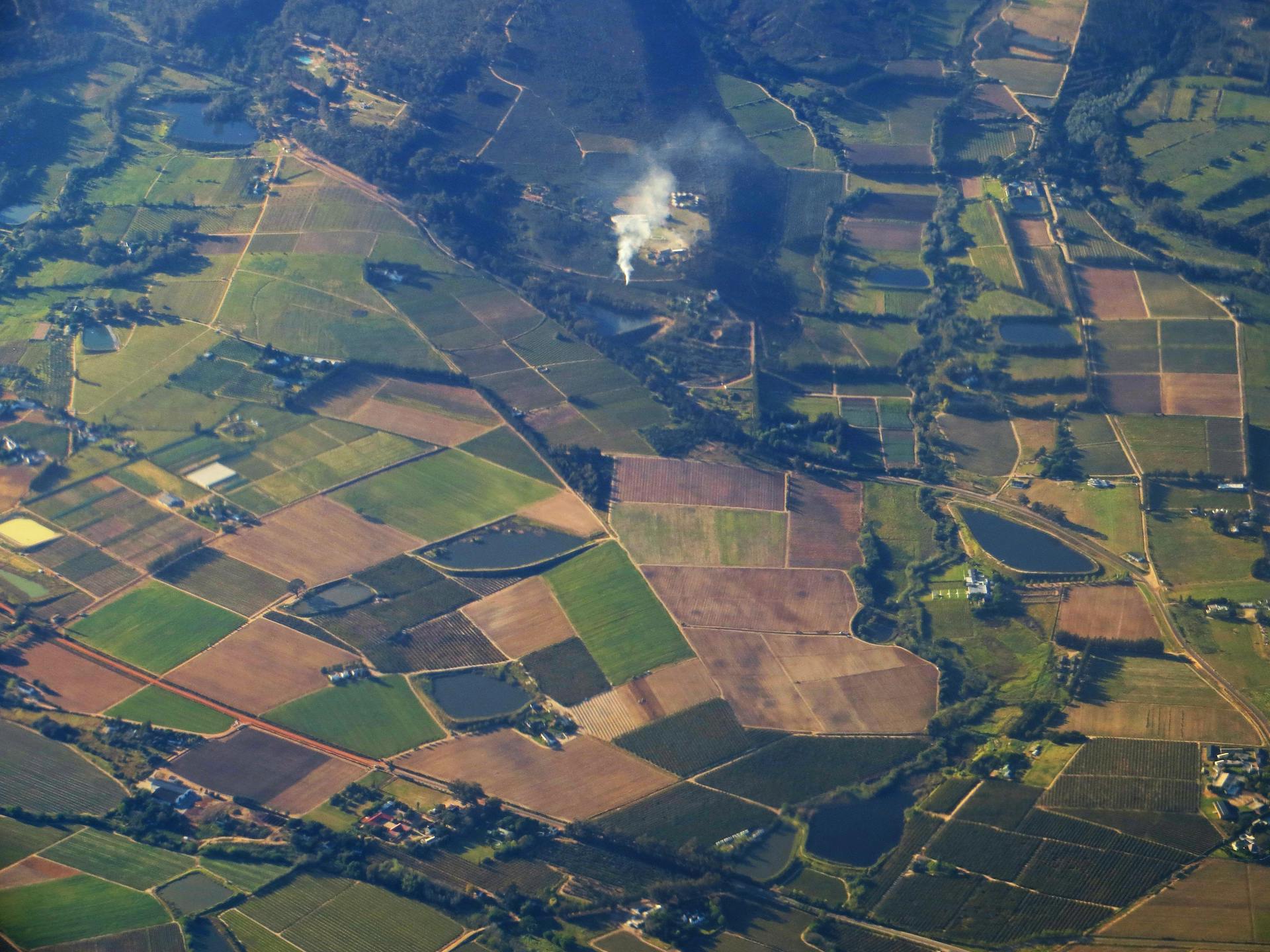 Bird's Eye View Of Farmland