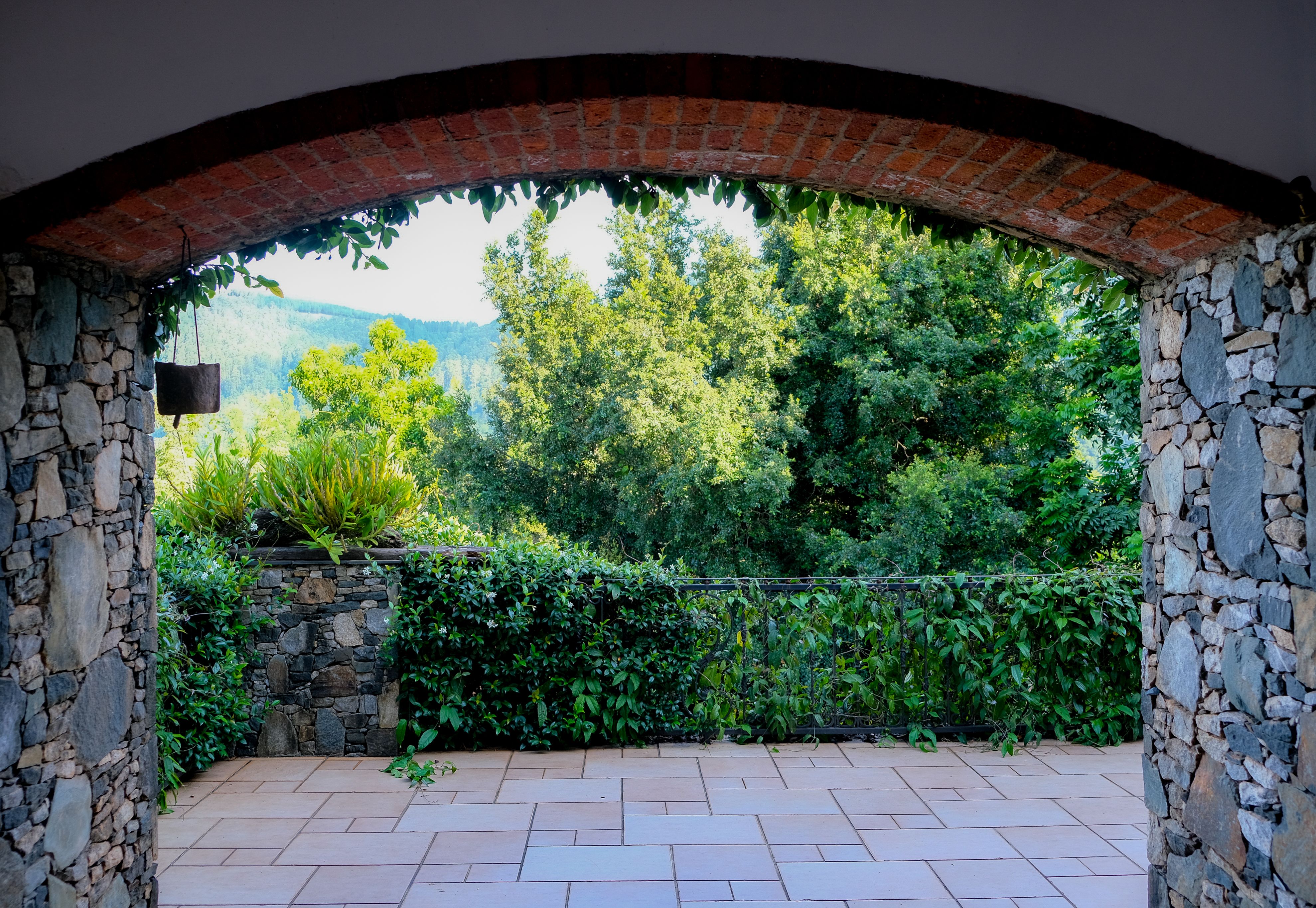 Terrasse aus Naturstein