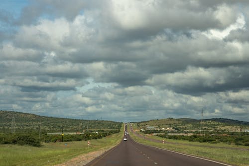 Ingyenes stockfotó aszfalt, felhők, országút témában