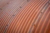 Corrugated Steel in Close-up Photography