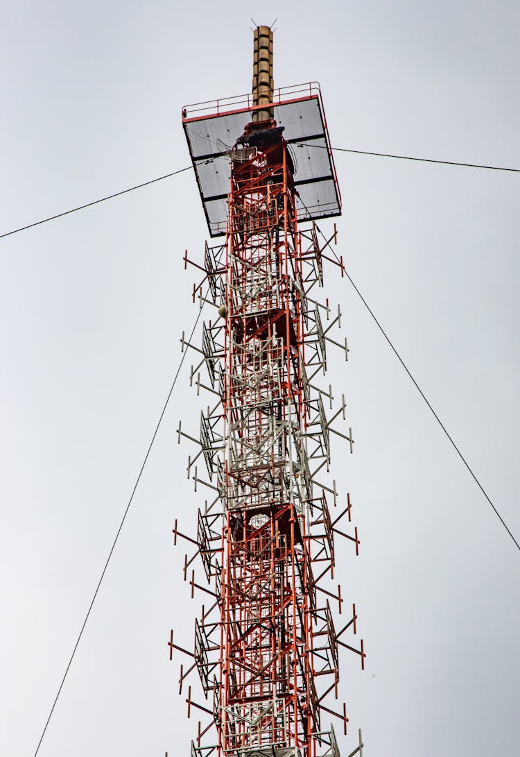 Low Angle Shot Of KVLY-TV Mast Tower