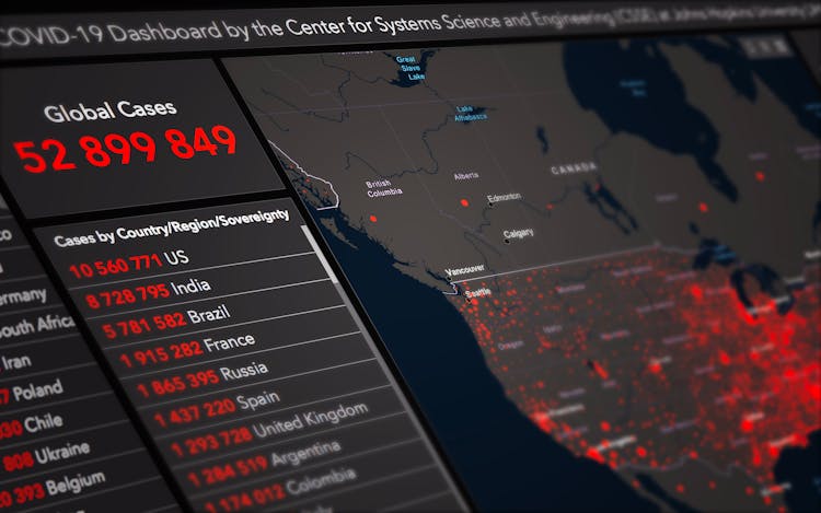 Coronavirus Dashboard With Map And Statistic