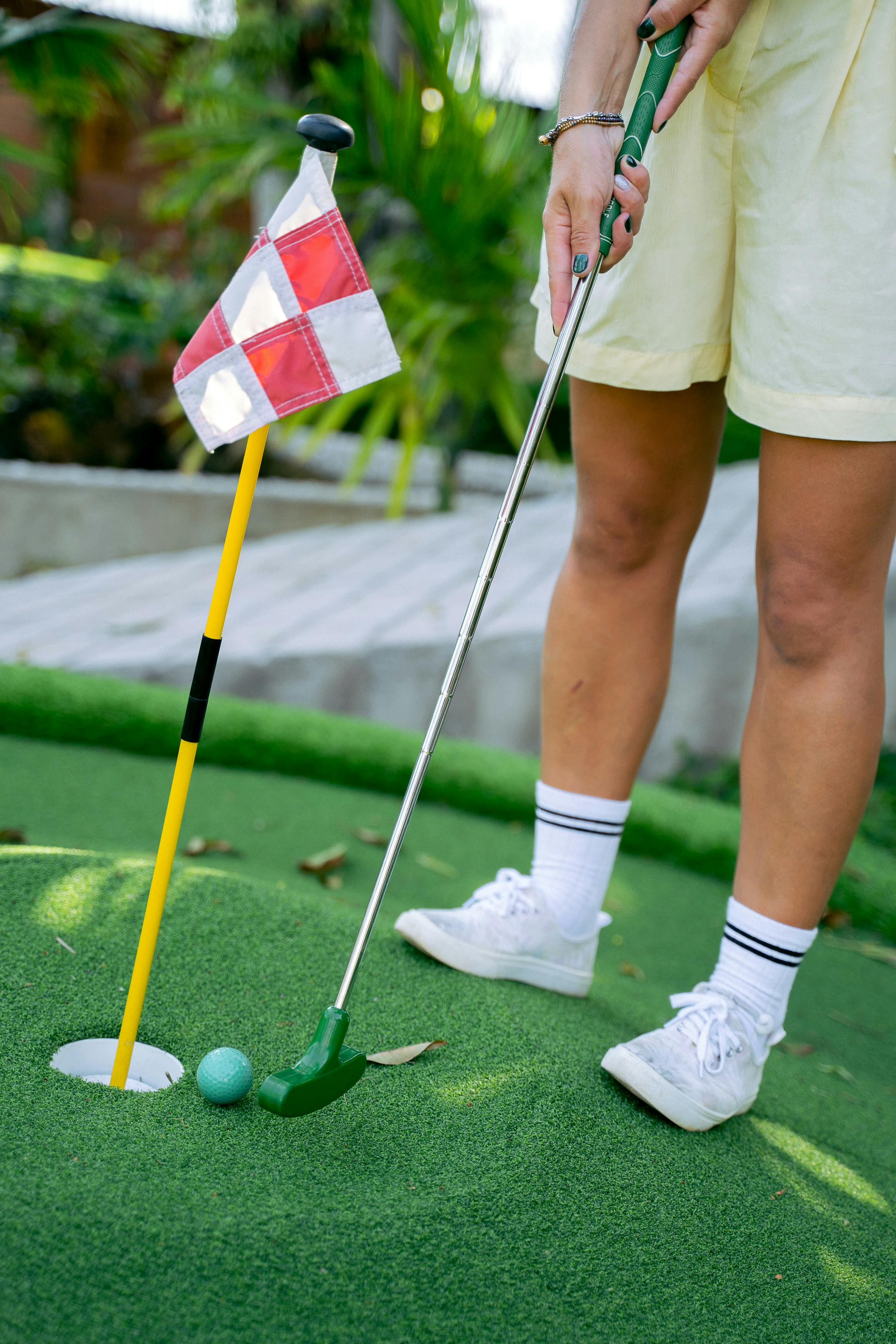 person playing golf