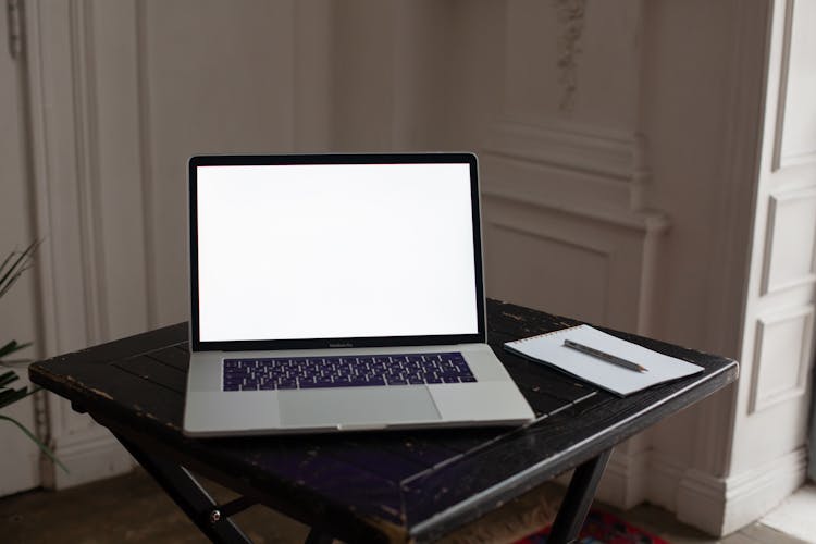 Laptop Displaying A Blank Screen