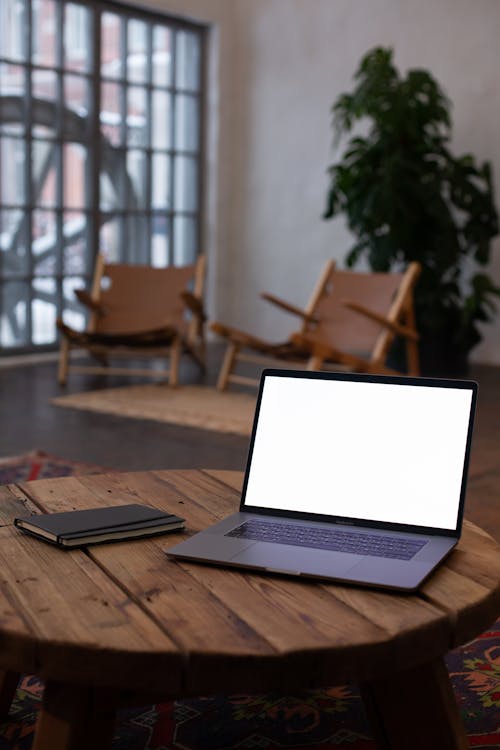 Close Up of Laptop on Table