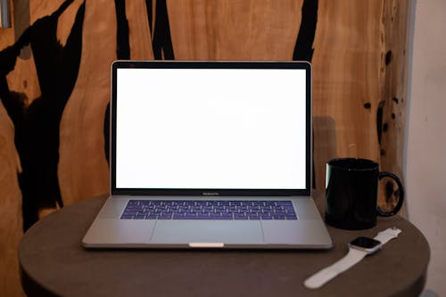 Laptop Displaying a Blank White Screen