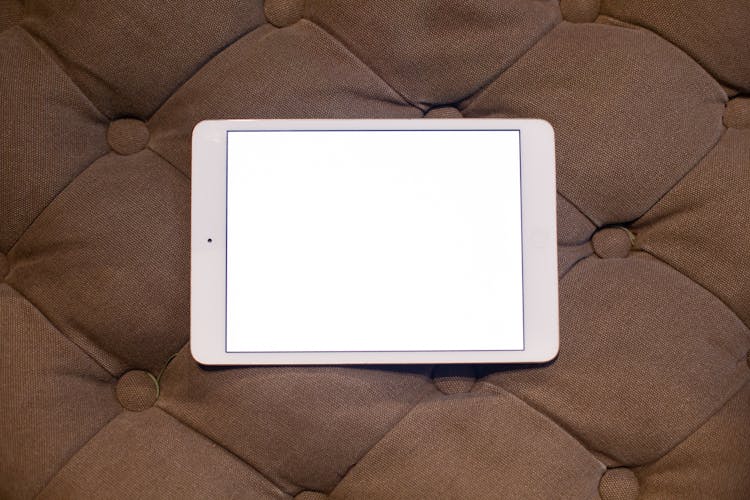 Tablet With A Blank White Screen 