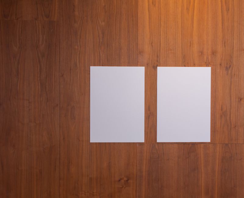 A variety of balance patches displayed on a wooden surface with a serene background.