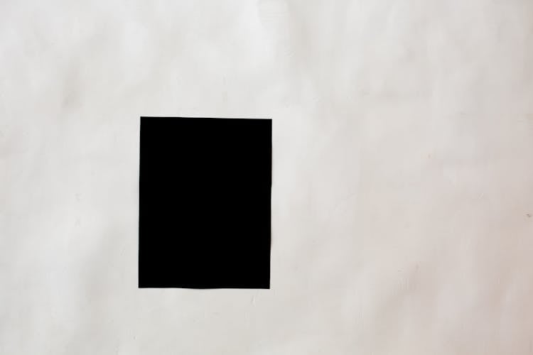 Empty Black Poster On Wall