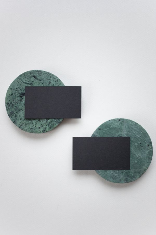 A premium Standard rectangle business card mockup by Inkgility on a styled, branded background