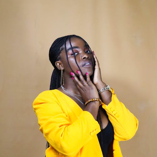 A Woman in Yellow Blazer