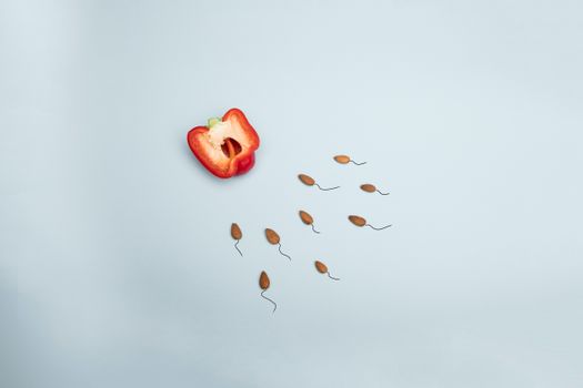 A Bell Pepper on the Table