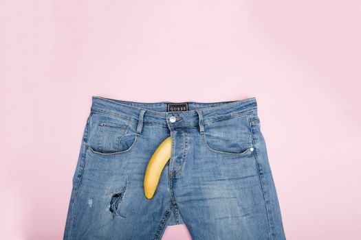 Blue Denim Jeans on the Table