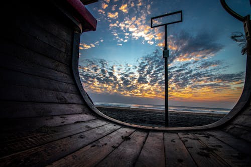 Scenic View of a Beach during Sunset