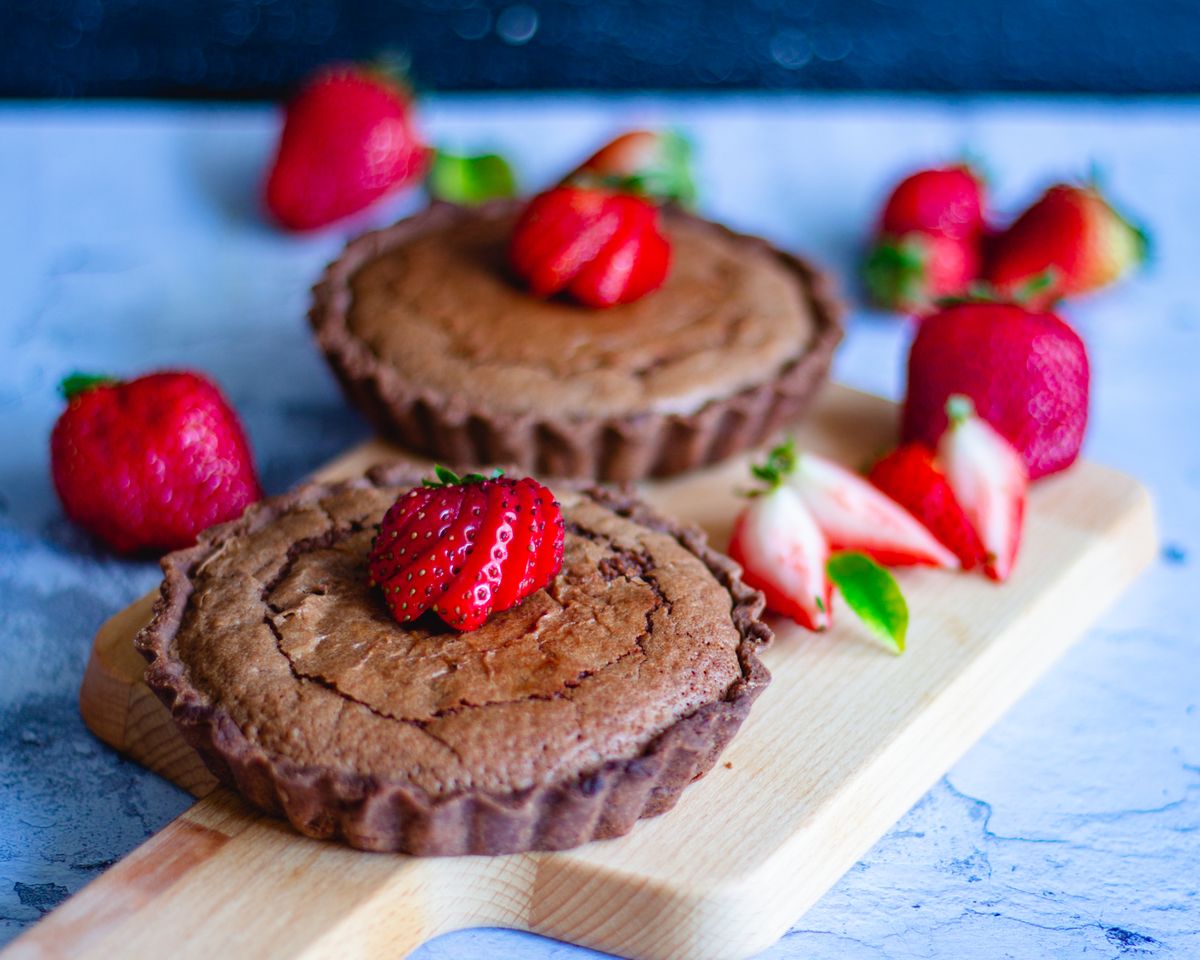 Tartelettes fondantes chocolat-avocat