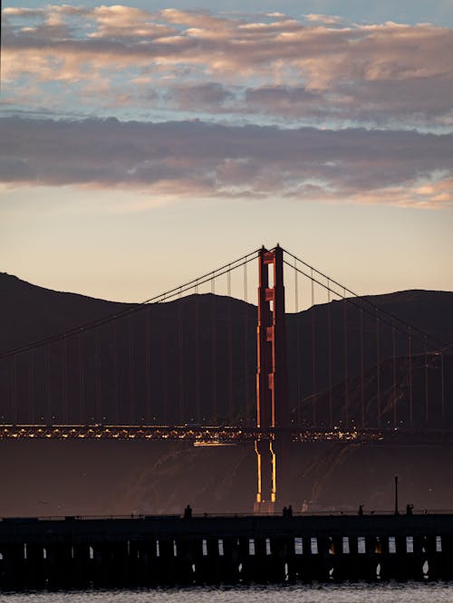 Kostnadsfri bild av Golden Gate-bron, landskap, moln