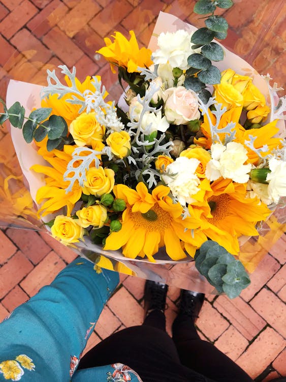 Yellow And White Flower Bouquet