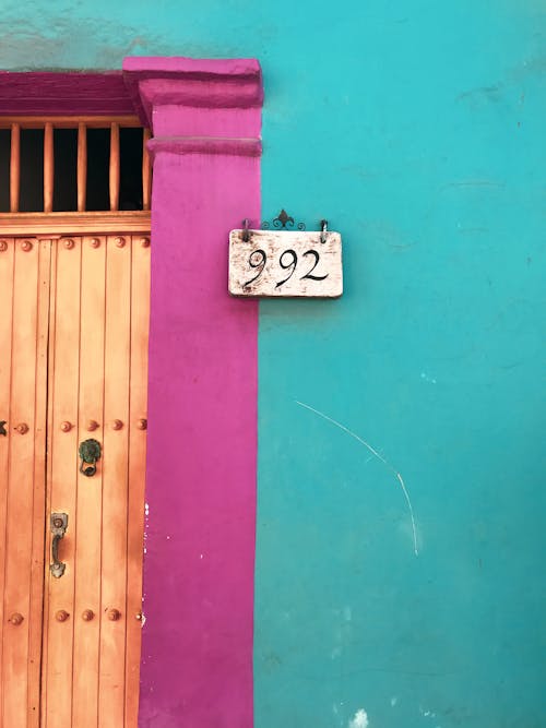 コロンビア, ターコイズ, ドアの無料の写真素材