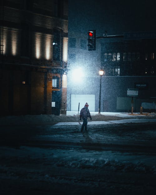 A Person Walking on the Street