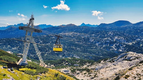 Free stock photo of alps, austria, cable car