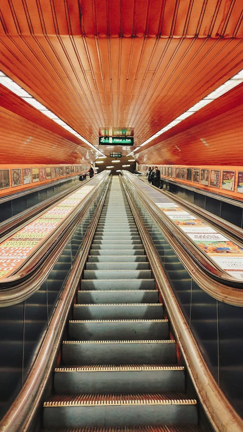 Free stock photo of escalator, hungary, metro