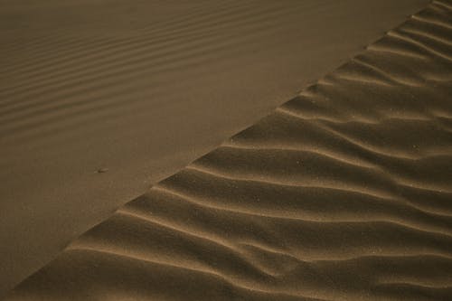 Close Up Shot of a Sand on the Desert