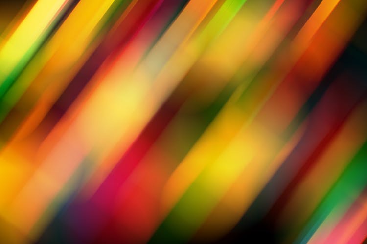 A Blurry Diagonal Strips Of Various Colors
