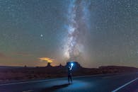 A Person Standing on the Road