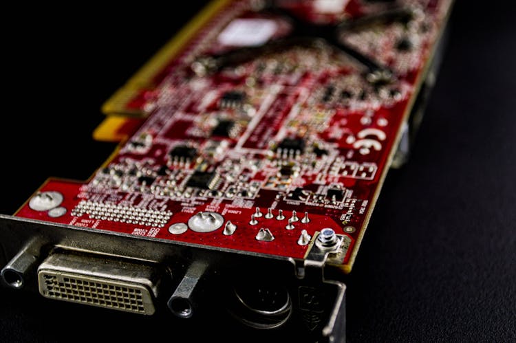 Close-Up Shot Of An Electronic Chip