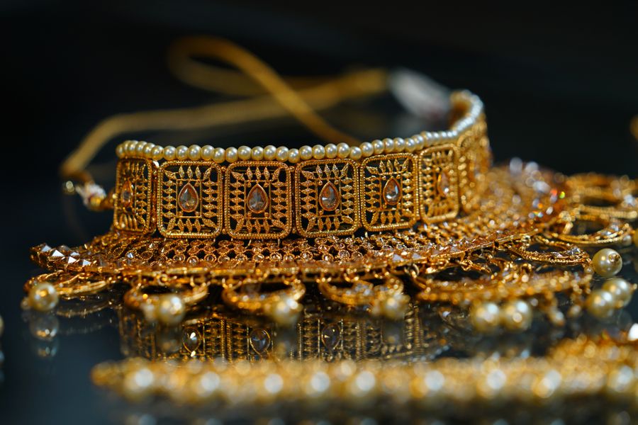 Gold oriental temple jewelry