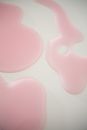 Abstract backdrop of spilled gel on smooth surface